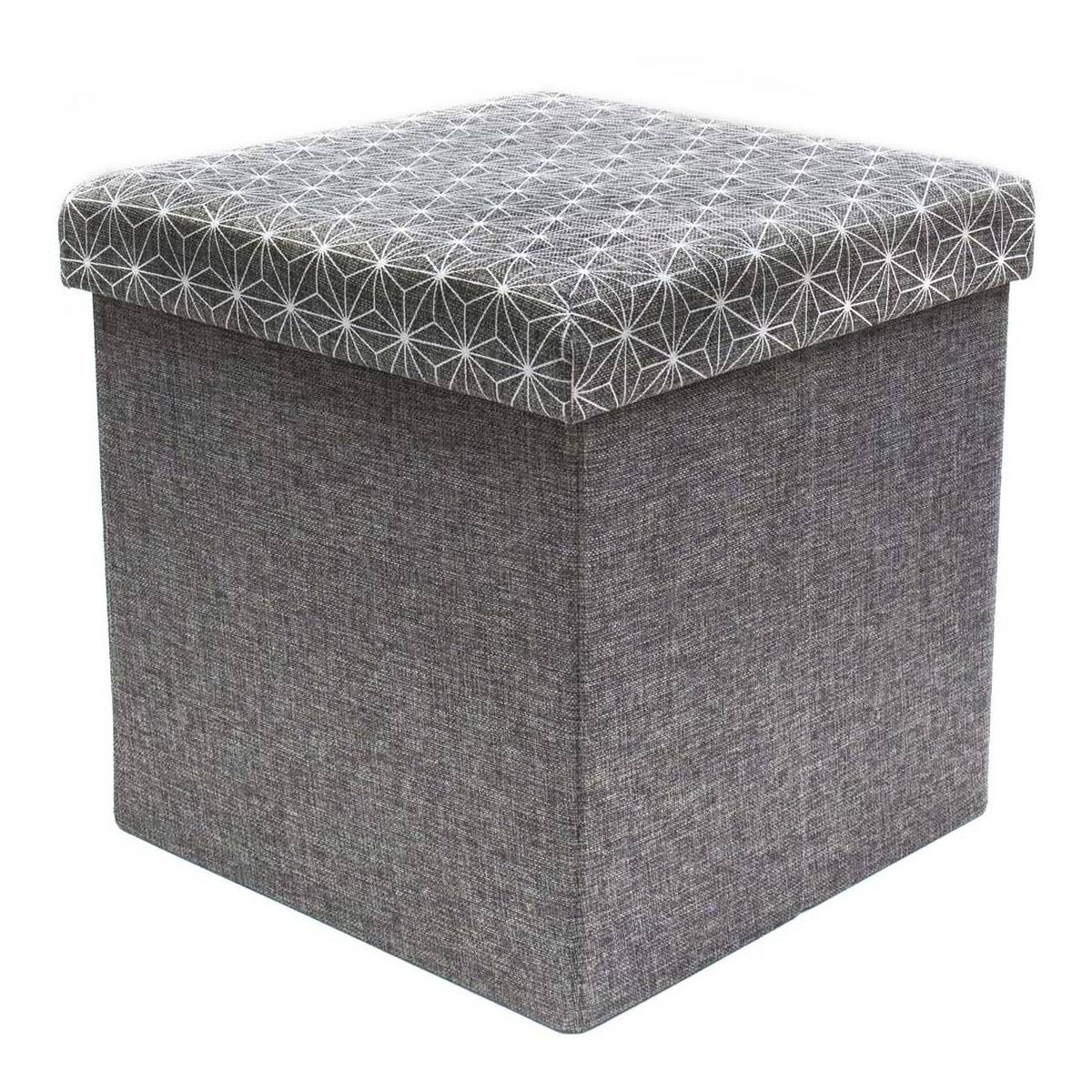 The Concept Factory - Coffre rangement pouf tissu - Imagen 1