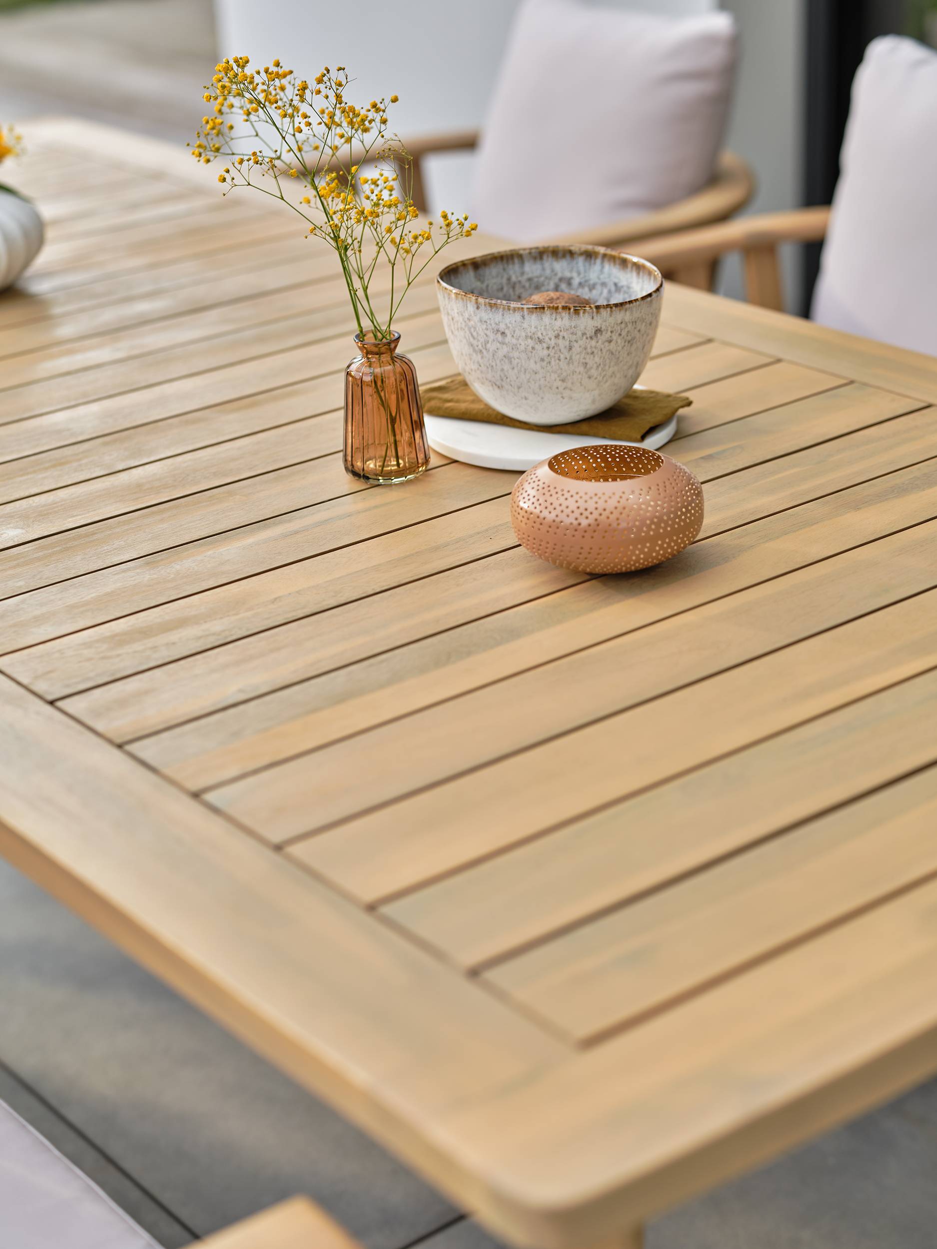 Ensemble repas de jardin LISO 8 places - ACACIA - REMARQUABLE - Image 6
