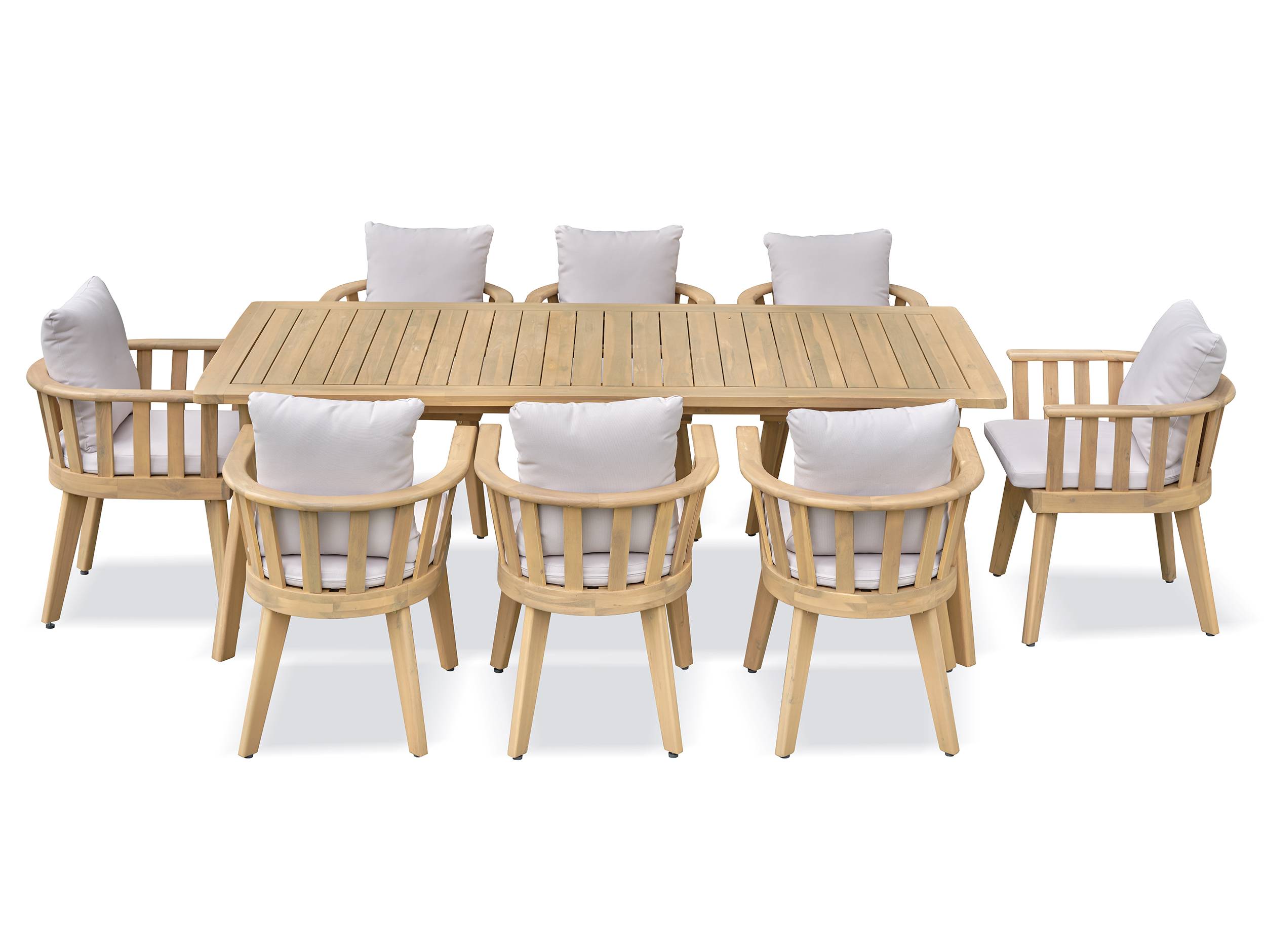 Ensemble repas de jardin LISO 8 places - ACACIA - REMARQUABLE - Image 1