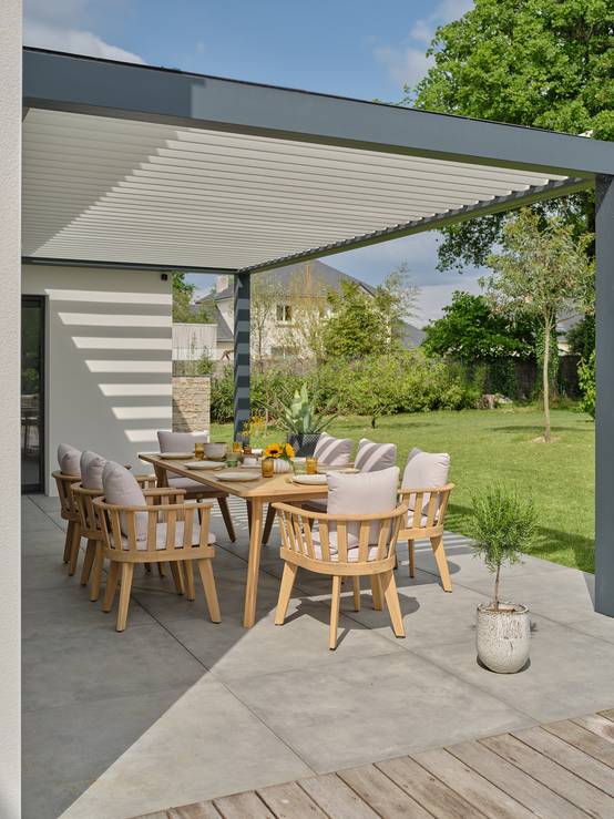 Ensemble repas de jardin LISO 8 places - ACACIA - REMARQUABLE - Image 2