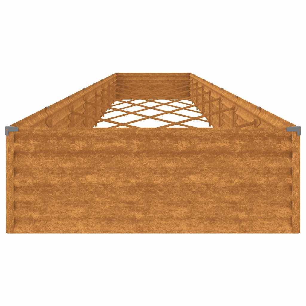 ComfortXL - Carré potager rectangulaire Acier Corten jardin Rouillé 770x100x36 cm – ComfortXL Outdoor Living - Image 5