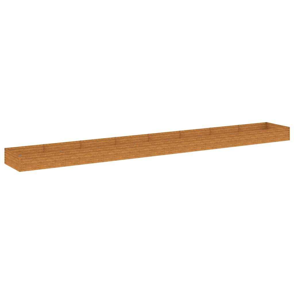 ComfortXL - Carré potager rectangulaire Acier Corten jardin Rouillé 770x100x36 cm – ComfortXL Outdoor Living - Image 2