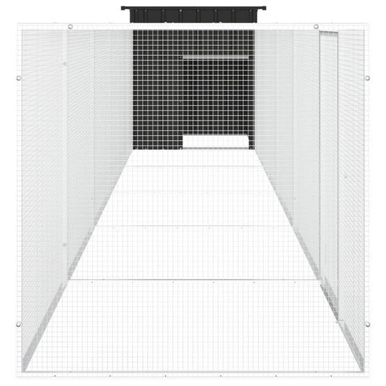 Vidaxl - Poulailler Anthracite 600x91x100 cm Acier galvanisé vidaXL 3106455 - Image 5
