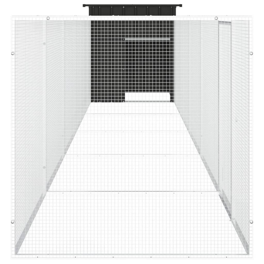 Vidaxl - Poulailler Anthracite 600x91x100 cm Acier galvanisé vidaXL 3106455 - Image 5