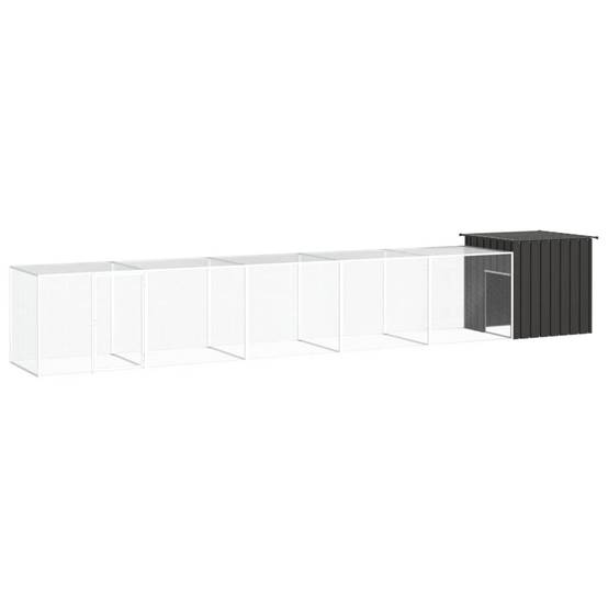 Vidaxl - Poulailler Anthracite 600x91x100 cm Acier galvanisé vidaXL 3106455 - Image 1