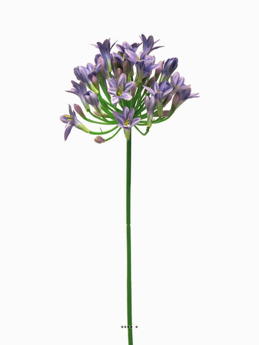 Artificielles - Agapanthe factice en tige H75cm grande tête D 14 cm Mauve violet -BEST - couleur: Mauve violet - Imagen 2