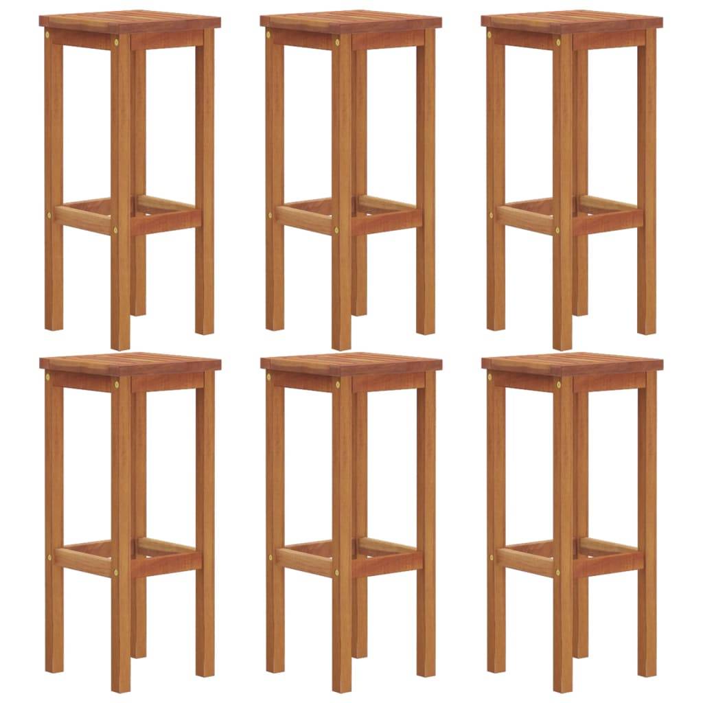 Helloshop26 - Ensemble de bar de jardin 7 pièces bois d'acacia solide - Imagen 4