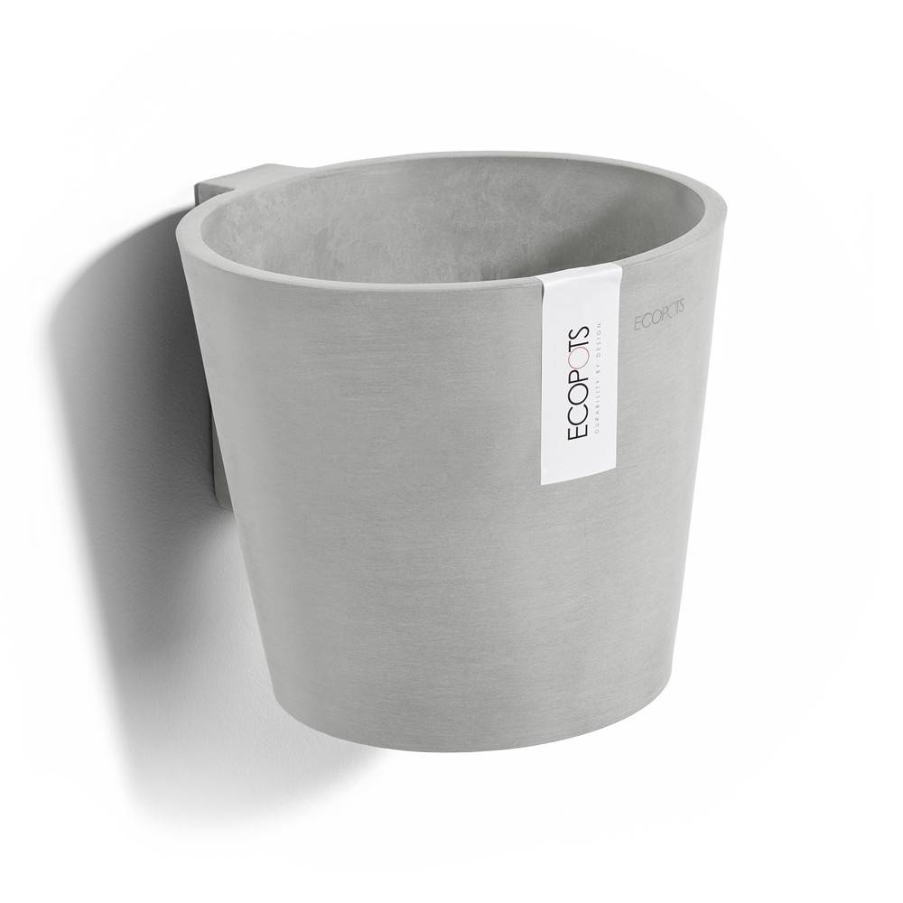Ecopots - Pot suspension mural Amsterdam Wall Blanc Gris - Ø 20 x H. 17,5 cm - 4 L ECOPOTS - Imagen 4