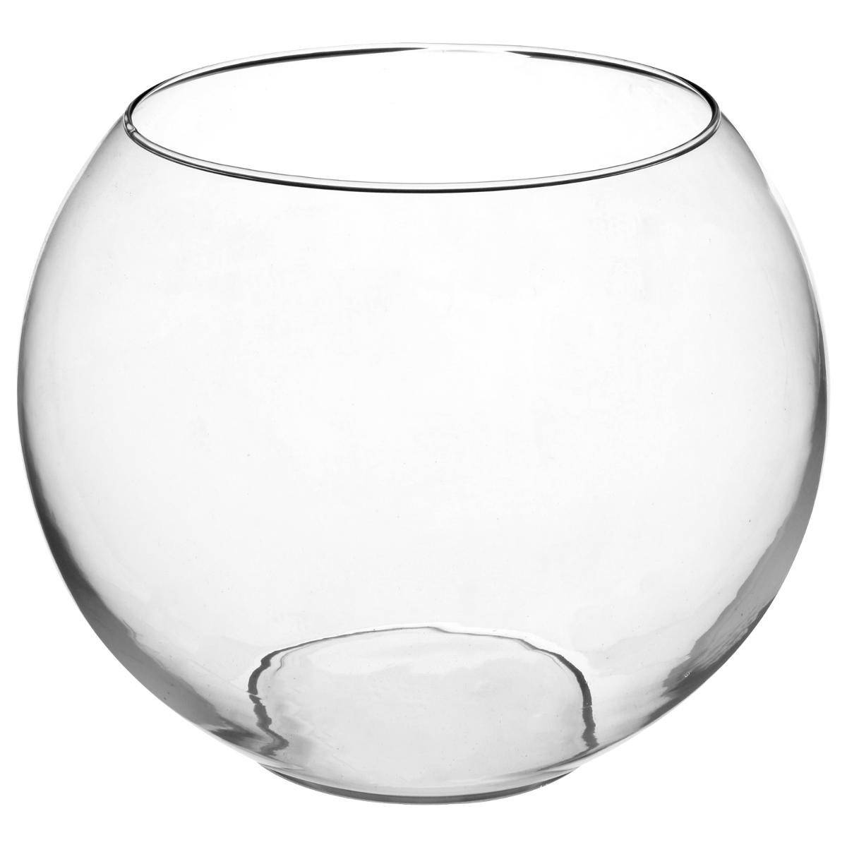 Vase en Verre "Boule" 25cm Transparent - Image 2