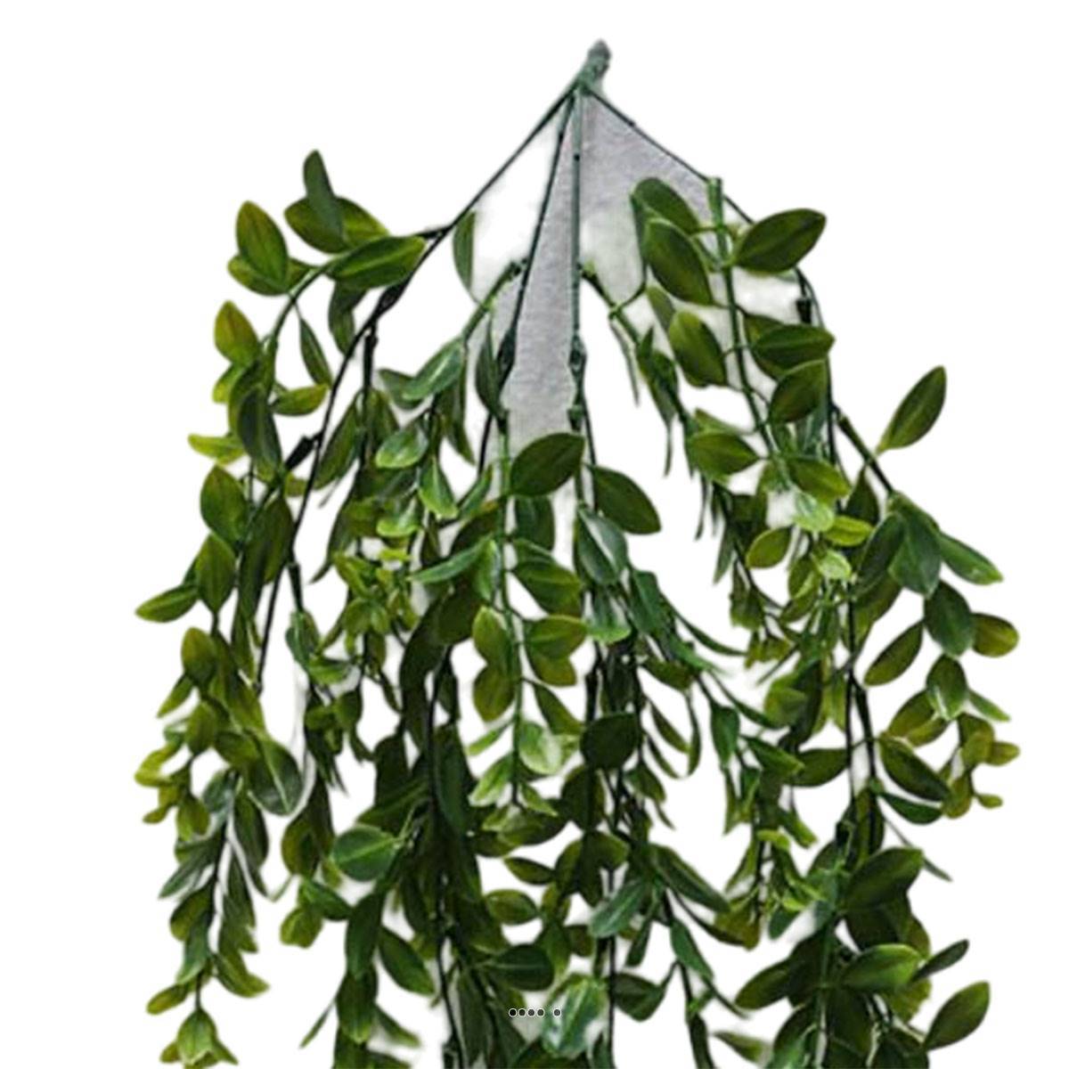 Artificielles - Chute de buis artificiel L 84 cm en plastique vert - Imagen 3
