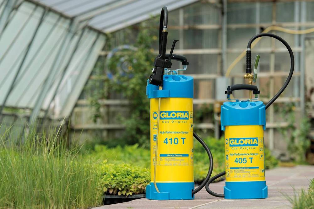 Gloria - Gloria -  405 T - Pulverisateur En Acier Haute Performance De 5l Avec Buse Et Lance Laiton - Imagen 2