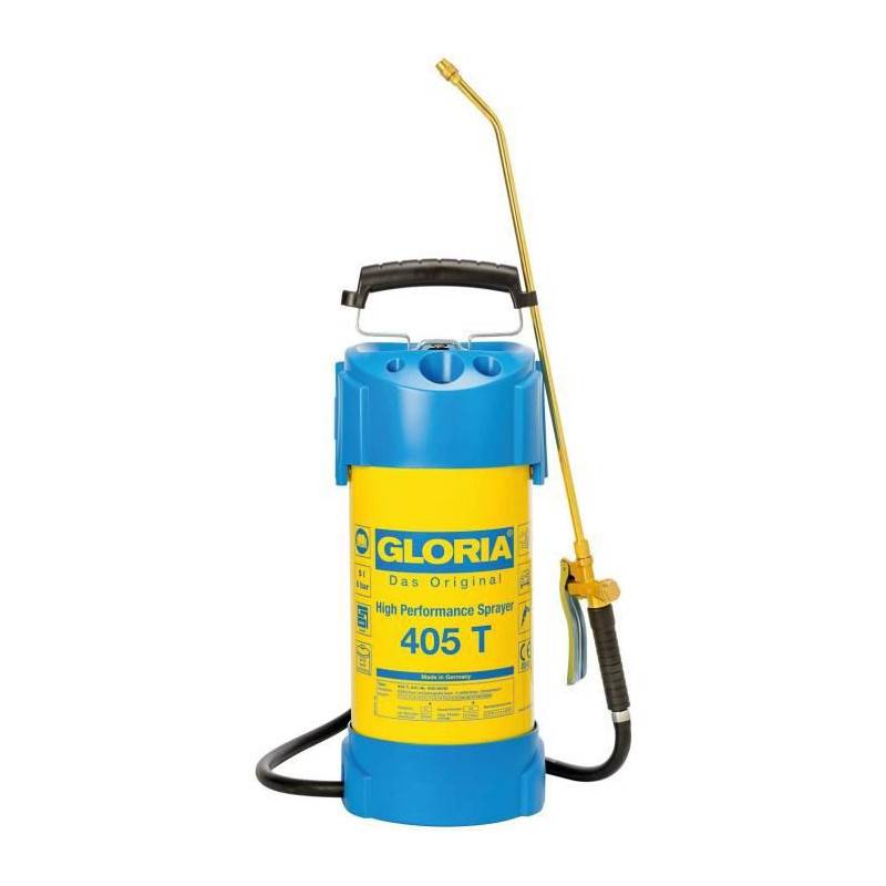 Gloria - Gloria -  405 T - Pulverisateur En Acier Haute Performance De 5l Avec Buse Et Lance Laiton - Imagen 1