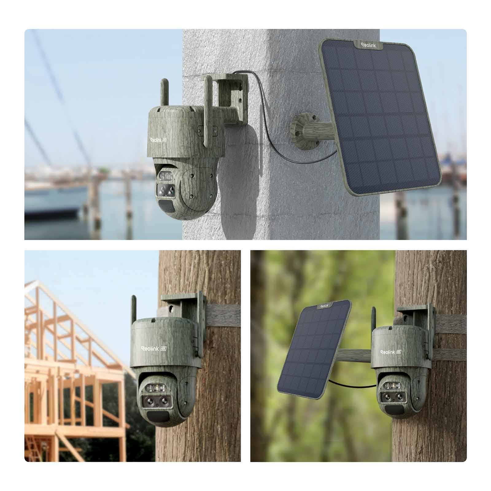 Reolink Go G770 - Caméra 4G Sans Fil à double objectifs avec suivi auto et zoom - avec panneau solaire autonome - Image 2
