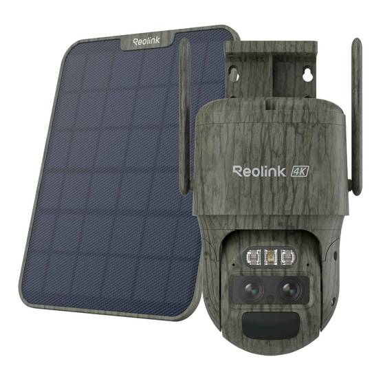 Reolink Go G770 - Caméra 4G Sans Fil à double objectifs avec suivi auto et zoom - avec panneau solaire autonome - Image 1