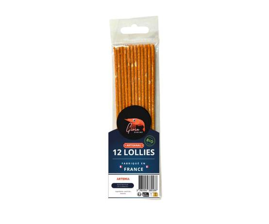 Lot de 12 Lollies Artemia pour crevettes d'aquarium