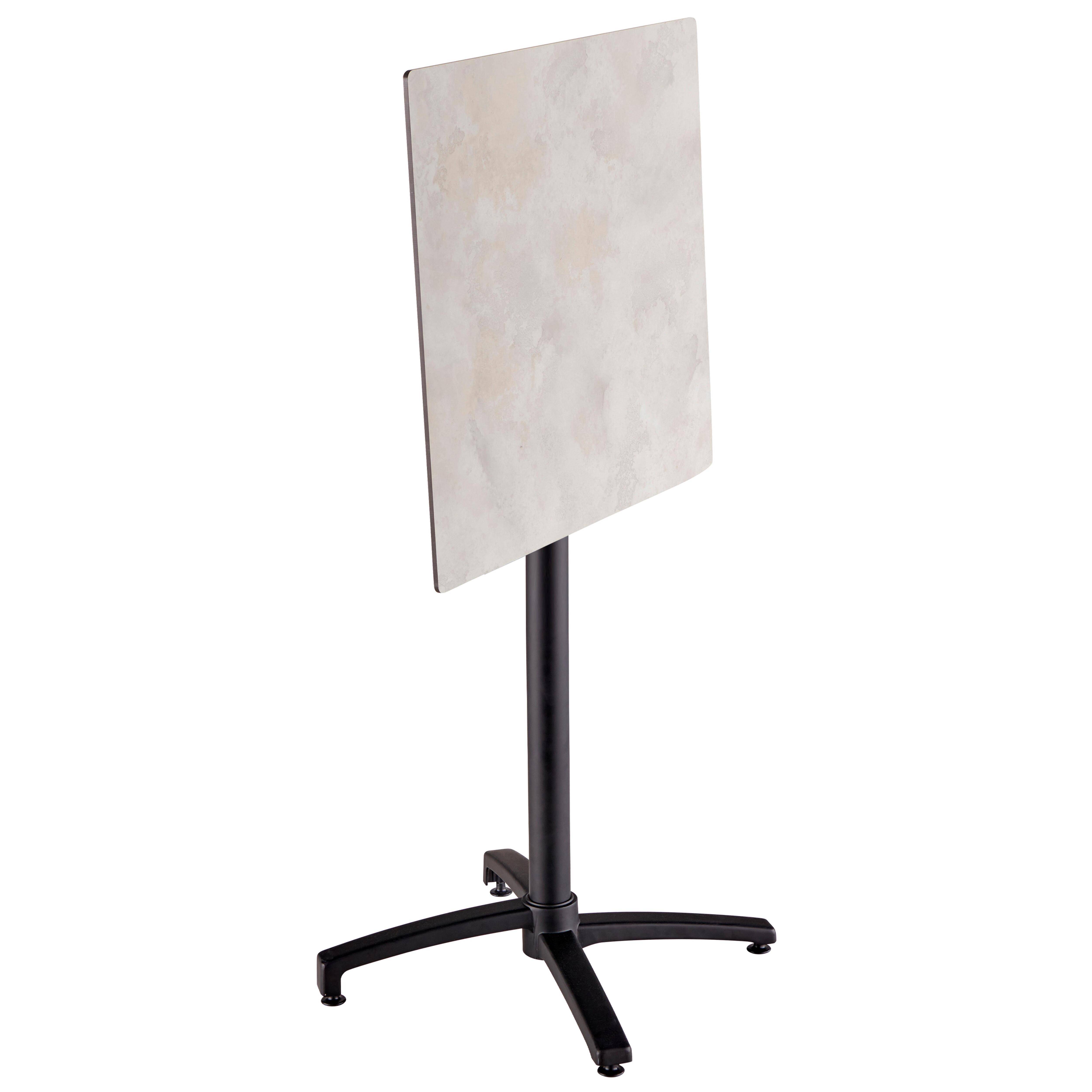 Oviala - Ensemble table haute stratifié béton gris et 2 chaises hautes gris - Oviala - Imagen 3