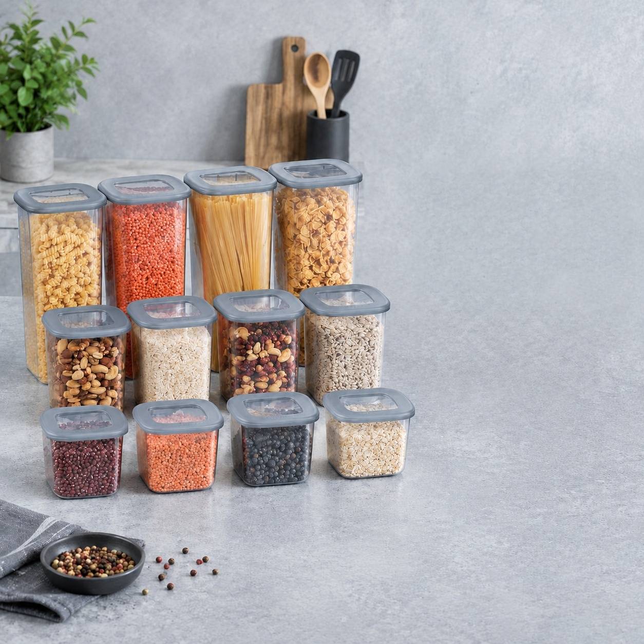 Boîtes de Rangement Alimentaire Empilables avec Couvercle Hermétique Étanche - Image 7