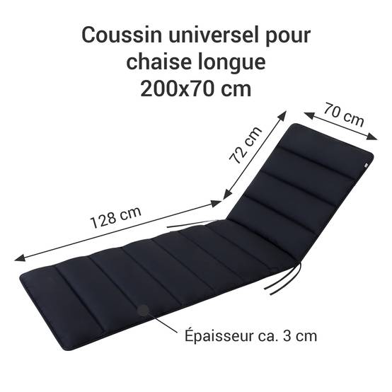 Coussin de Transat FlAIR - bleu - 200x70cm - Image 6