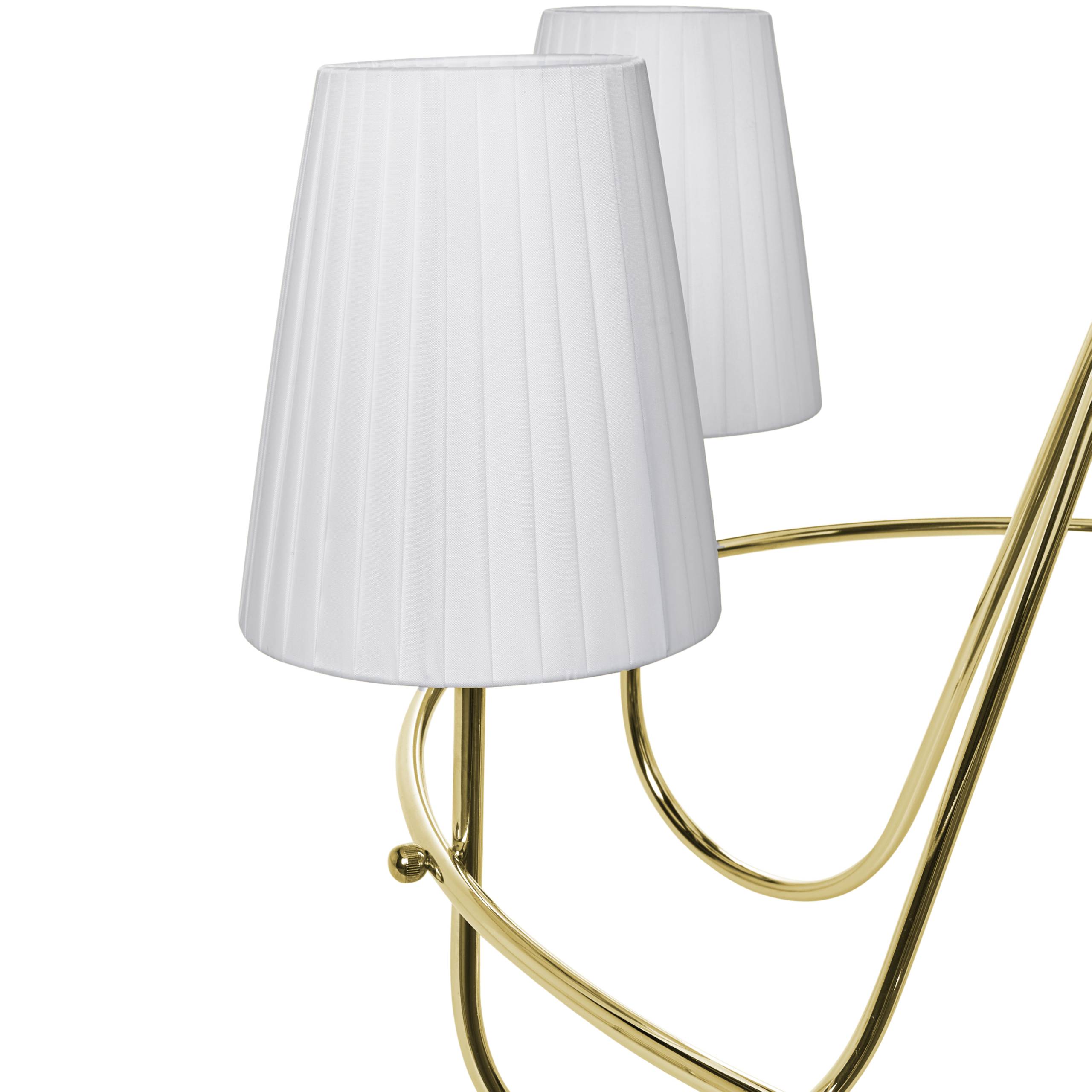 Beliani - Lampe suspension Métal Doré YAMETHIN - 71x71x145- Beliani - Image 7