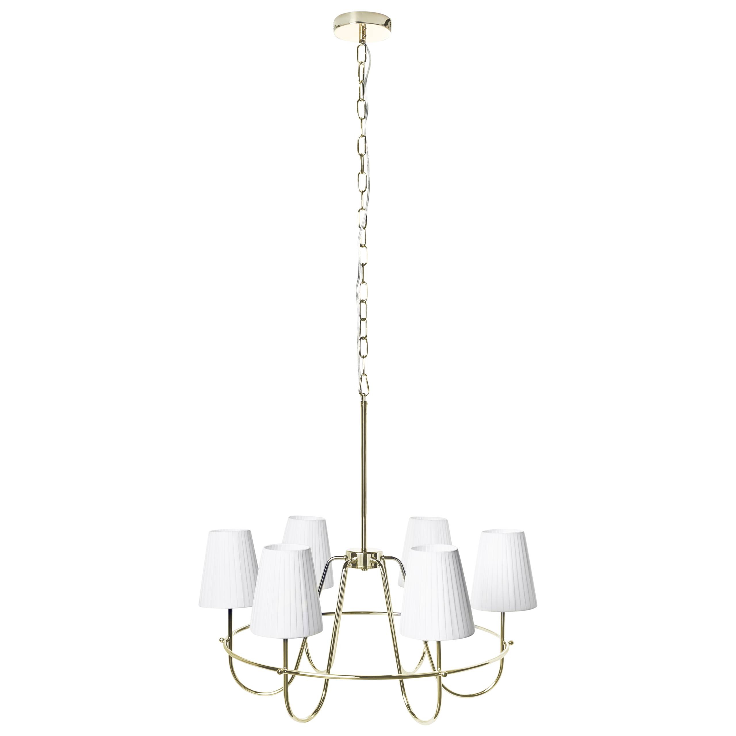Beliani - Lampe suspension Métal Doré YAMETHIN - 71x71x145- Beliani - Image 2