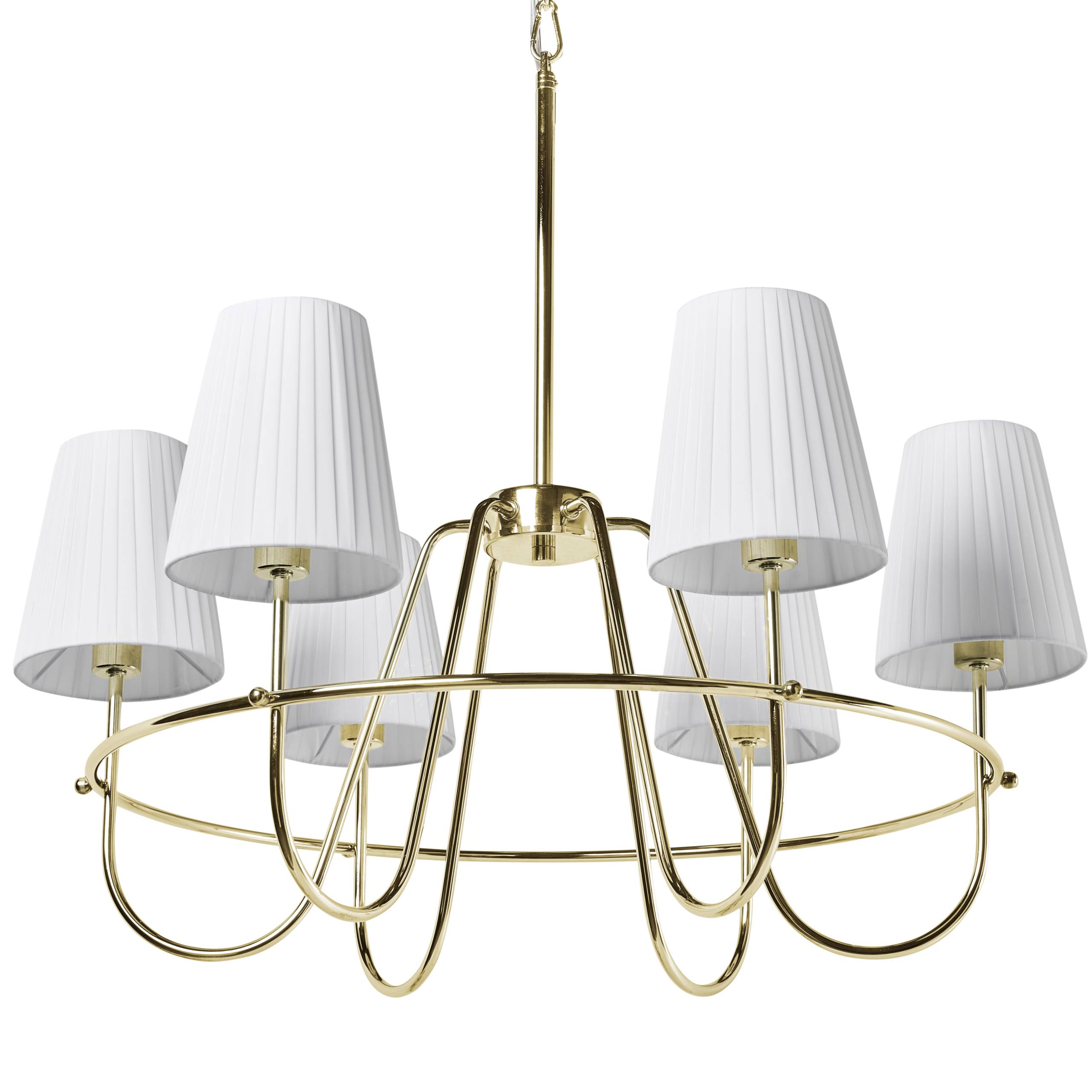 Beliani - Lampe suspension Métal Doré YAMETHIN - 71x71x145- Beliani - Image 6