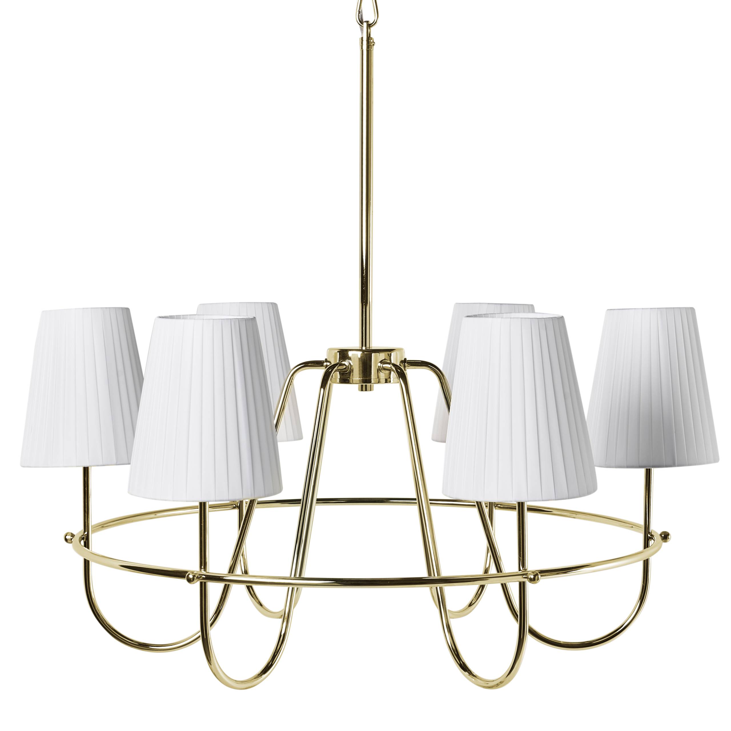 Beliani - Lampe suspension Métal Doré YAMETHIN - 71x71x145- Beliani - Image 4