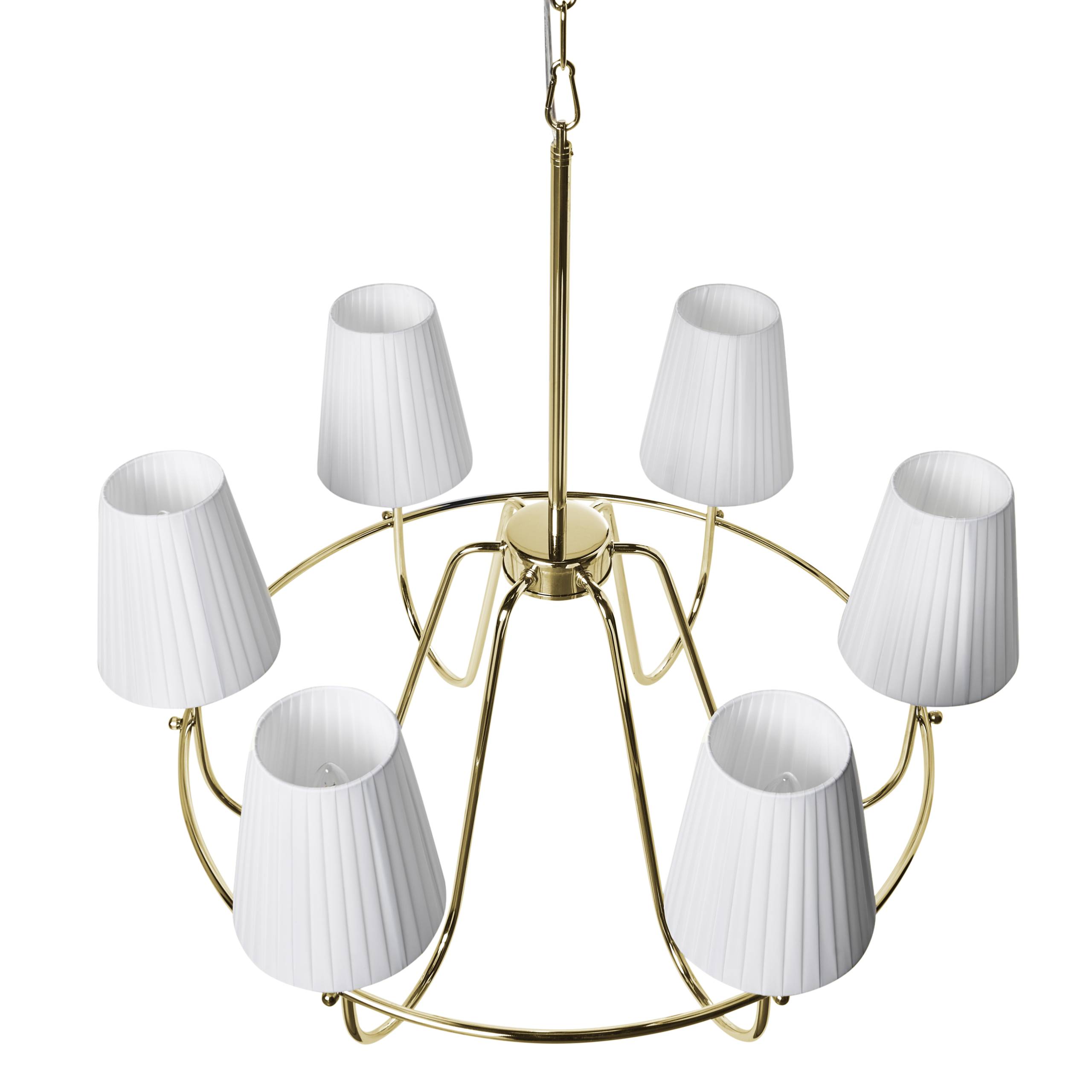 Beliani - Lampe suspension Métal Doré YAMETHIN - 71x71x145- Beliani - Image 5
