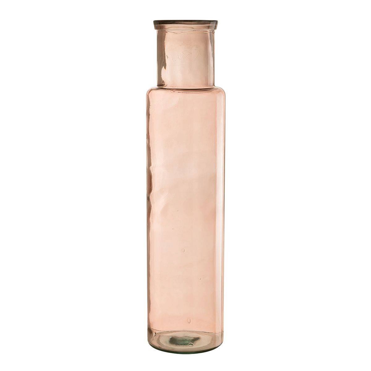 Vase en Verre "Bouteille" 44cm Rose