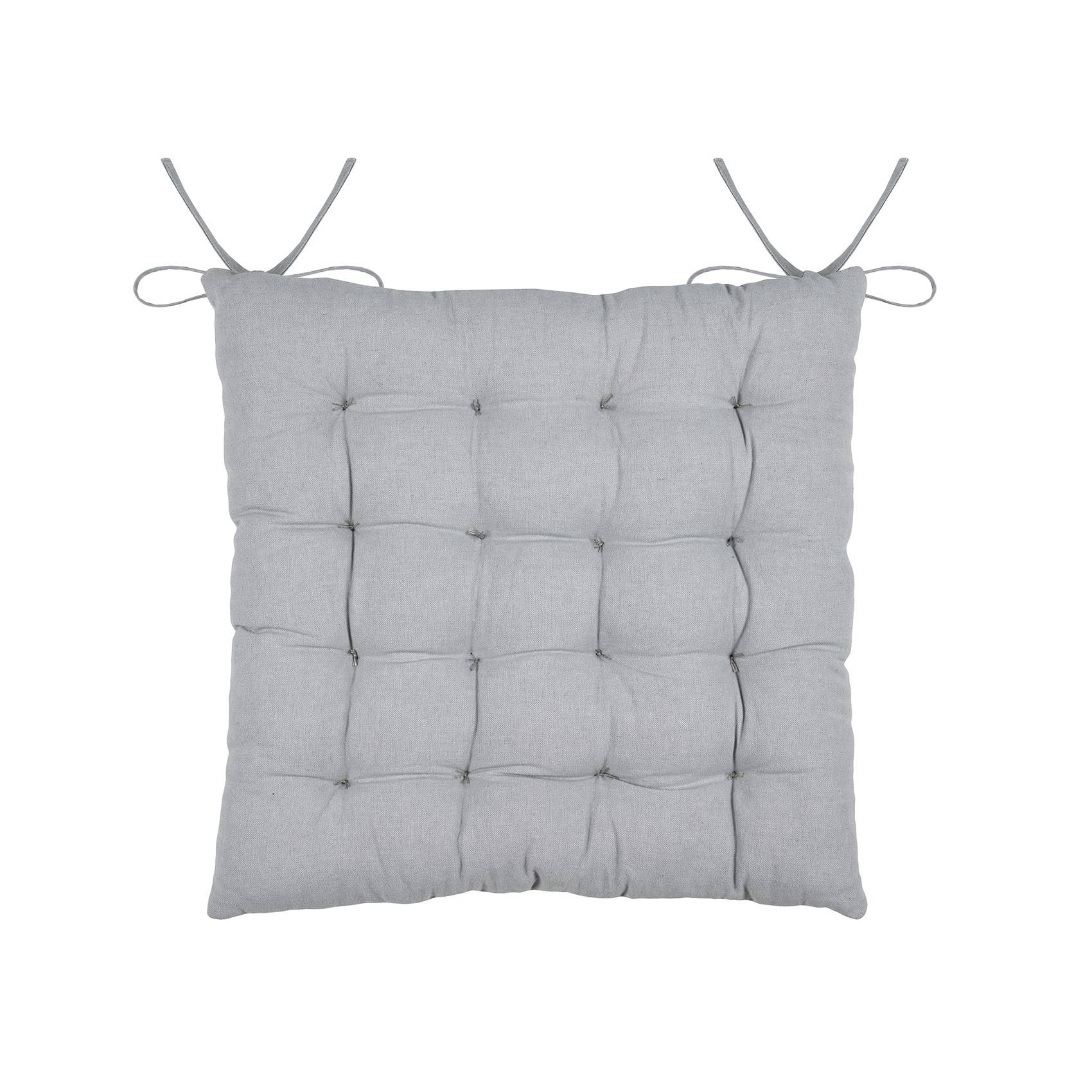 Lovely Casa - Galette de chaise ski en coton - LOVELY CASA - Coton - Gris - Image 2