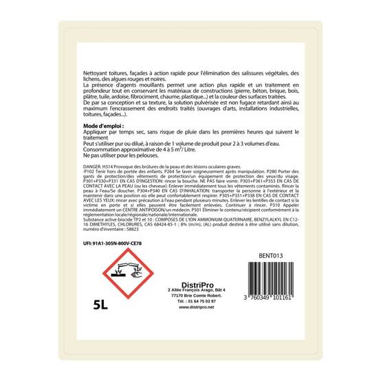 Antimousse concentré toiture, façade, terrasse ULTRA'DMOUSS - 20 L - Image 6