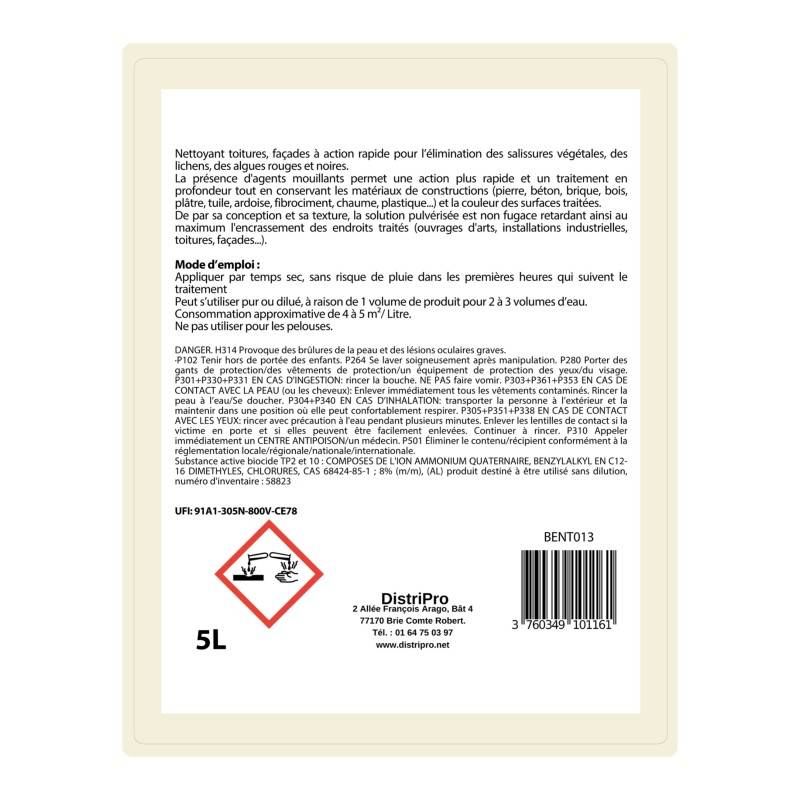Antimousse concentré toiture, façade, terrasse ULTRA'DMOUSS - 20 L - Image 6