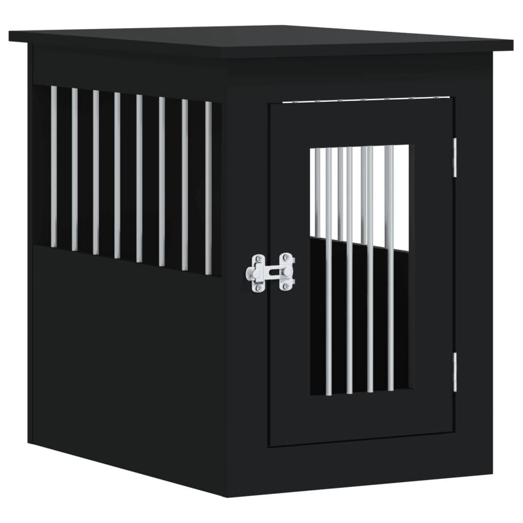 Niche plastique bois et acier noir 45 x 62 x 59 cm - Prolenta premium p351.1 - Image 1