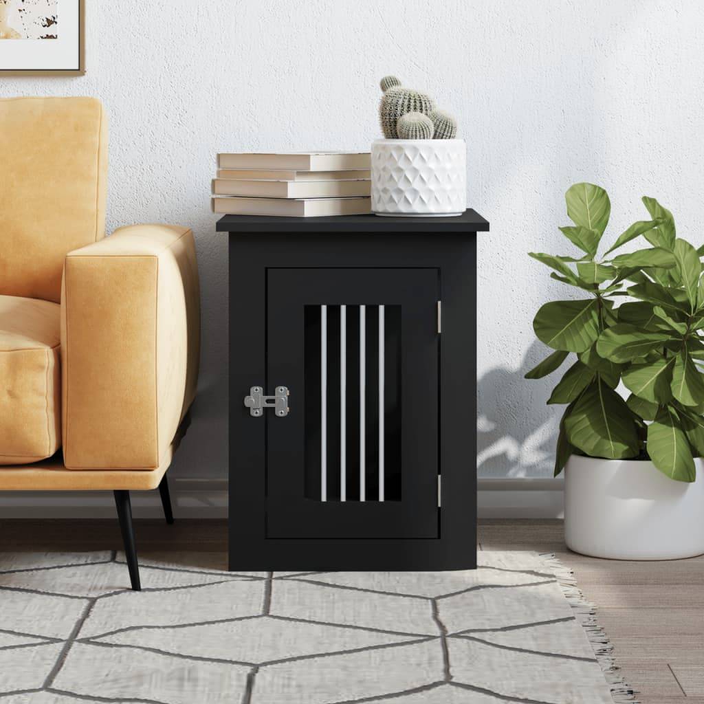 Niche plastique bois et acier noir  45 x 62 x 59 cm  - Prolenta premium p351.1 - Image 3