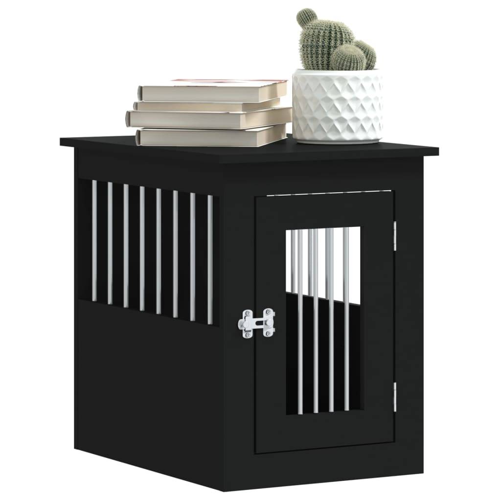 Niche plastique bois et acier noir 45 x 62 x 59 cm - Prolenta premium p351.1 - Image 4
