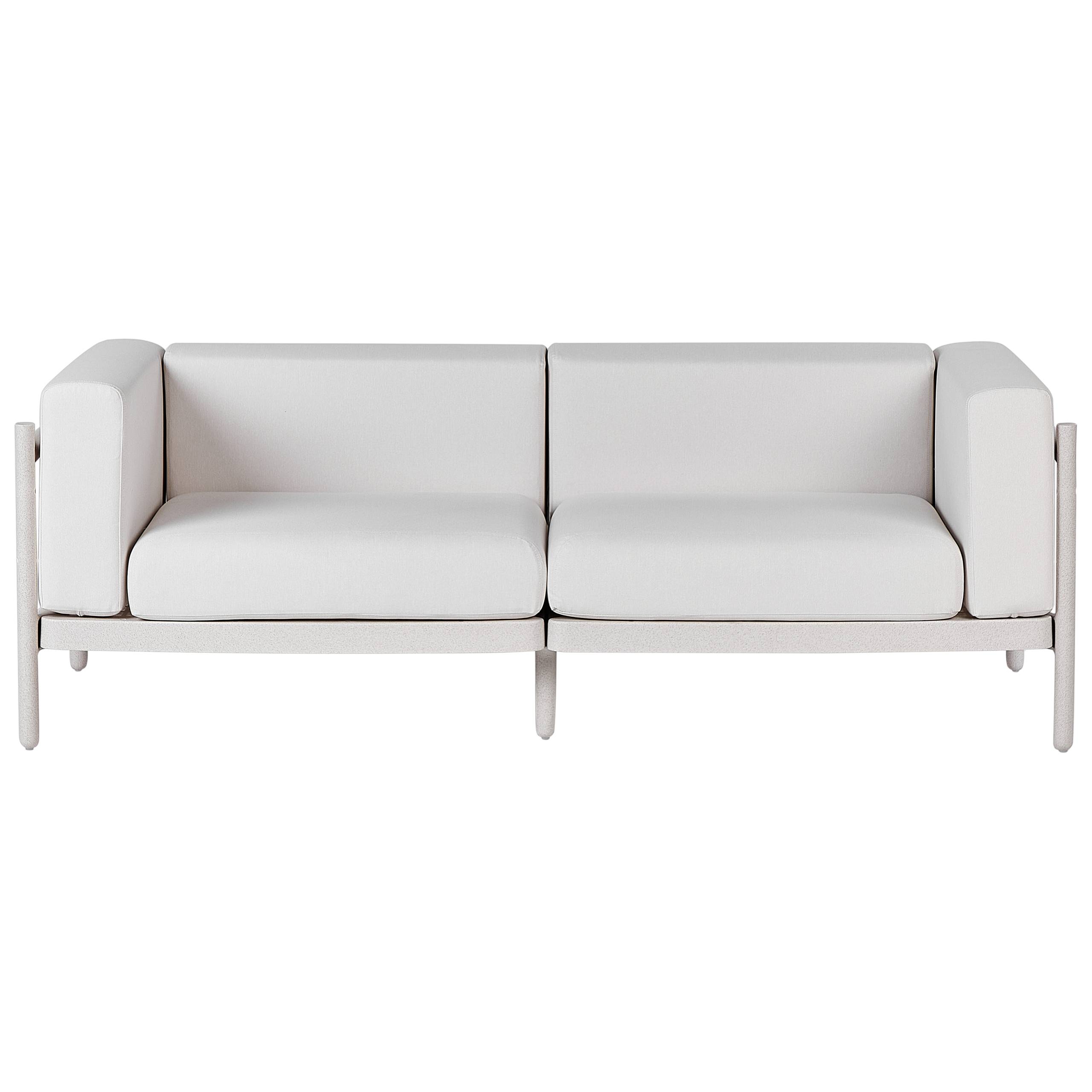 Beliani - Set de jardin, 4 Personnes Matière synthétique Beige clair FERRETTI - Beliani - Imagen 4