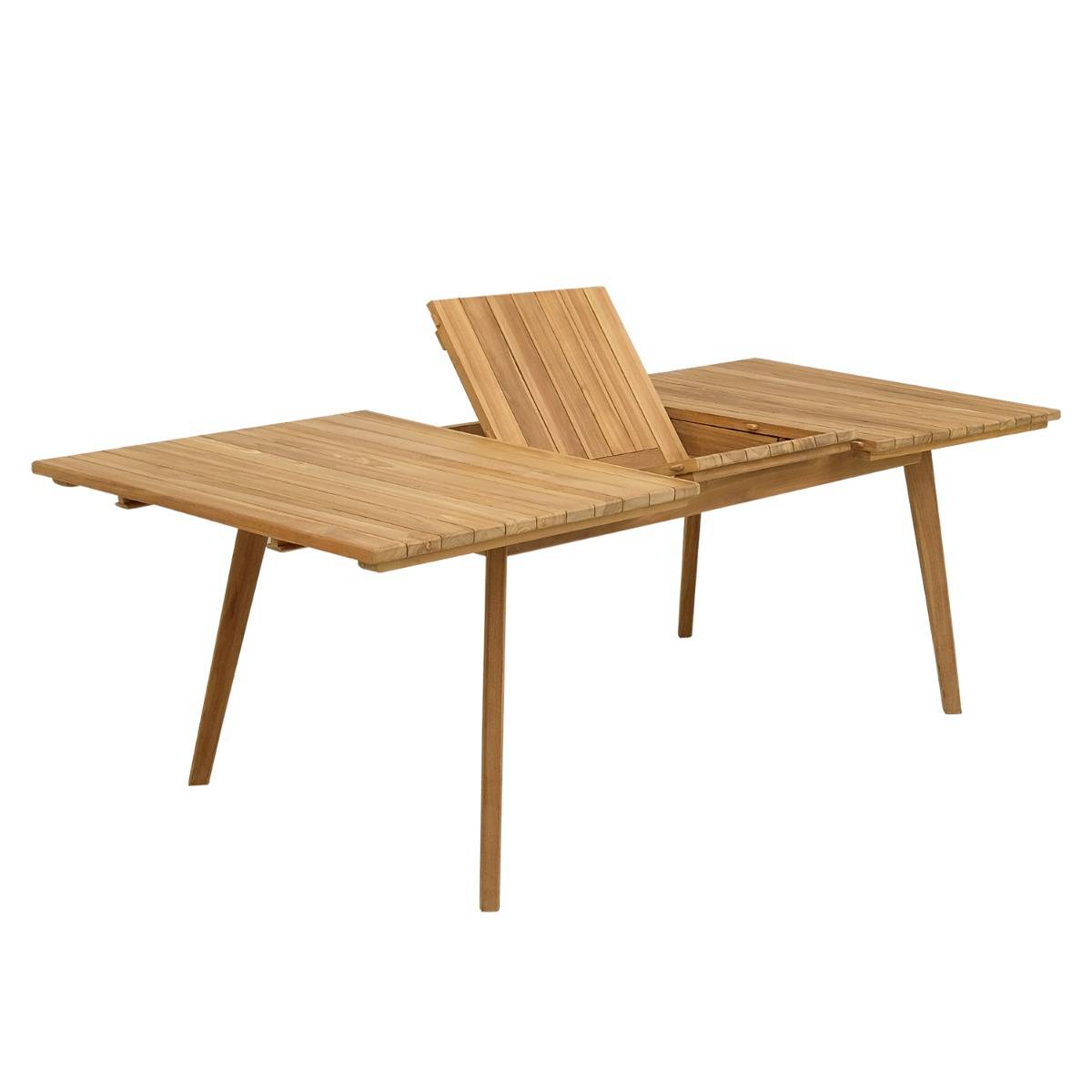 Table extensible rectangulaire teck Flora 180/240 x 100 cm - TECK'Attitude - Imagen 1