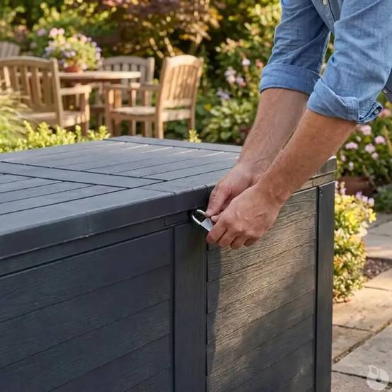 Coffre de rangement jardin capacité 170 L - Image 6