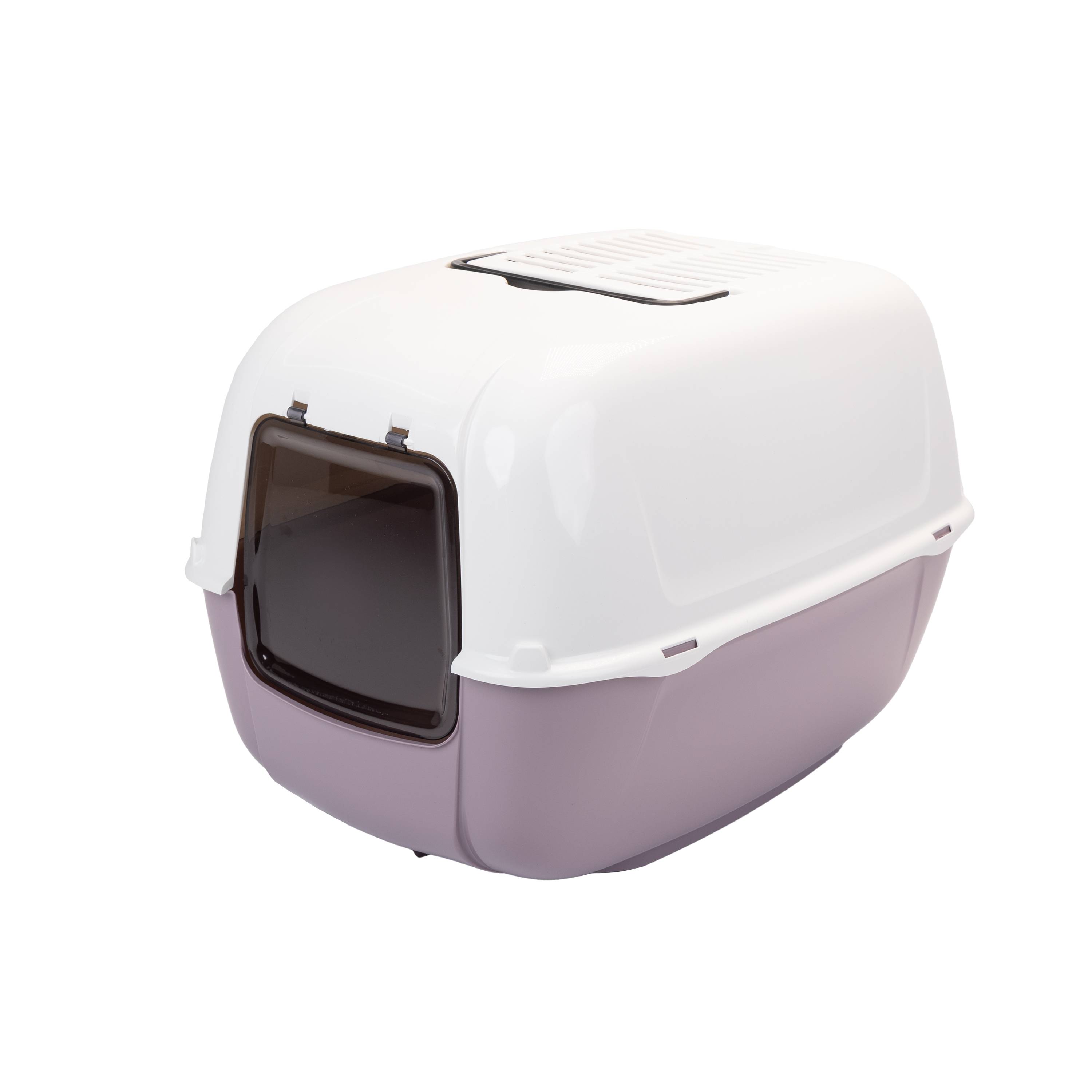 Ferplast - Ferplast Bac Litiere pour Chat, Maison de toilette pour Chat, 2 filtres à charbon actif anti-odeur inclus, Porte battante obscurcie, 39,5 x 52,5 x h - Image 1
