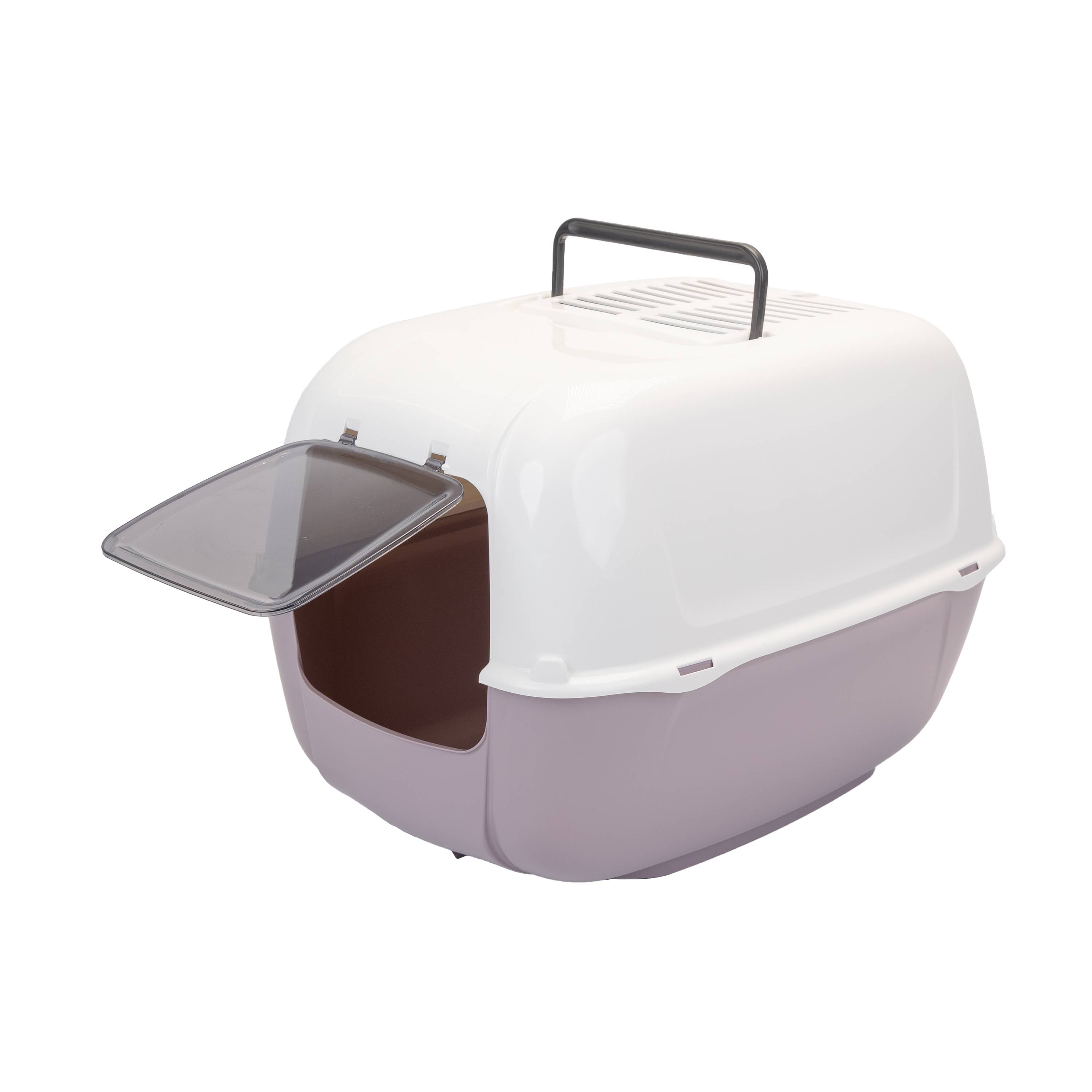 Ferplast - Ferplast Bac Litiere pour Chat, Maison de toilette pour Chat, 2 filtres à charbon actif anti-odeur inclus, Porte battante obscurcie, 39,5 x 52,5 x h - Image 9