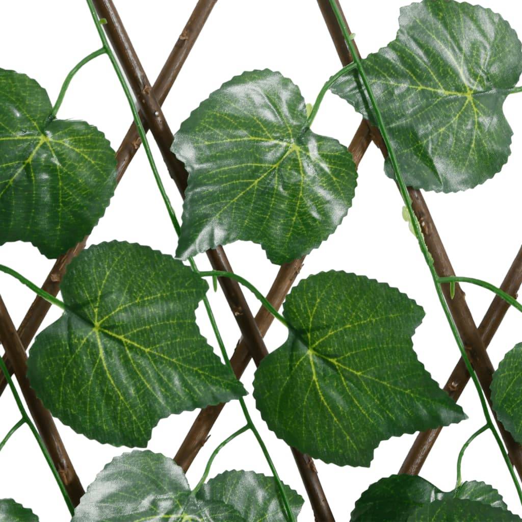 Treillis de feuille de vigne artificiel PVC bois vert 70 x 30 x 60 cm - PANGIVO - Image 6
