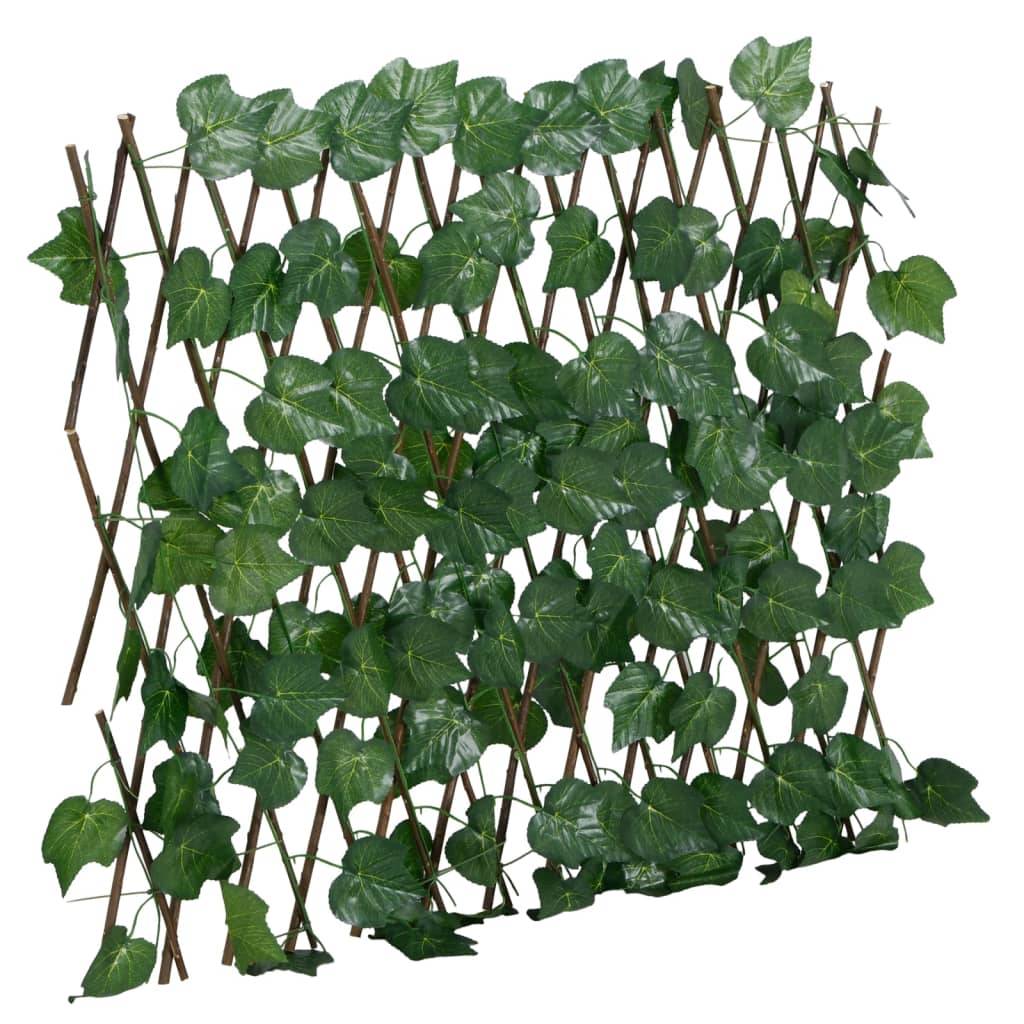 Treillis de feuille de vigne artificiel PVC bois vert 70 x 30 x 60 cm - PANGIVO - Image 2