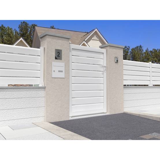 Portillon brise-vue SPASIE 1000x1857mm (Blanc) - Alia Productions