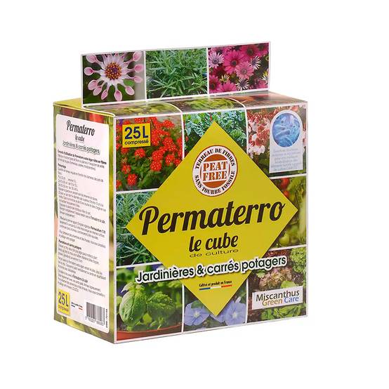 Autre - Terreau de Fibre de Roseaux et Coco pour Jardinières & Carrés Potagers - Permaterro® (Cube de 25L) - Image 4