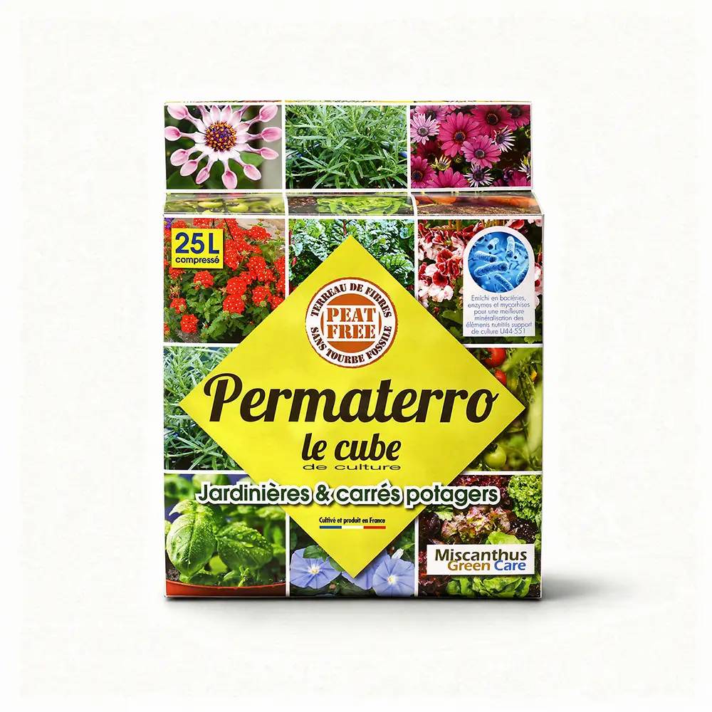 Autre - Terreau de Fibre de Roseaux et Coco pour Jardinières & Carrés Potagers - Permaterro® (Cube de 25L)