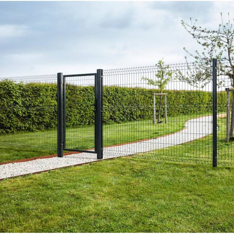 Portillon grillagé en acier galvanisé maille 100 x 50 L 1m20 x 1m20 Vert - Easy Clôture - Imagen 5