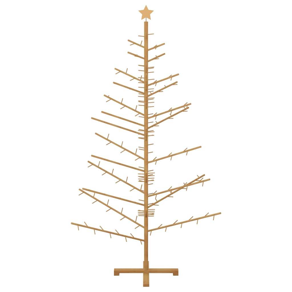 Vidaxl - Arbre de Noël en bois Marron 210 cm Bois massif en pin vidaXL 42018063 - Image 6