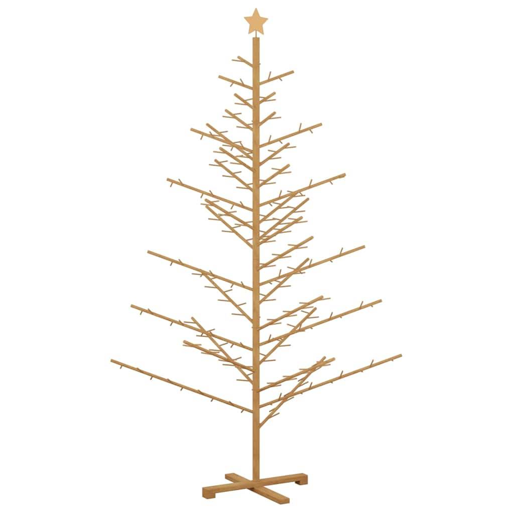 Vidaxl - Arbre de Noël en bois Marron 210 cm Bois massif en pin vidaXL 42018063 - Image 8