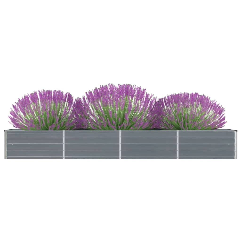 PANGIVO - Lit surélevé de jardin Acier galvanisé Gris 320 x 40 x 45 cm - PANGIVO - Image 2