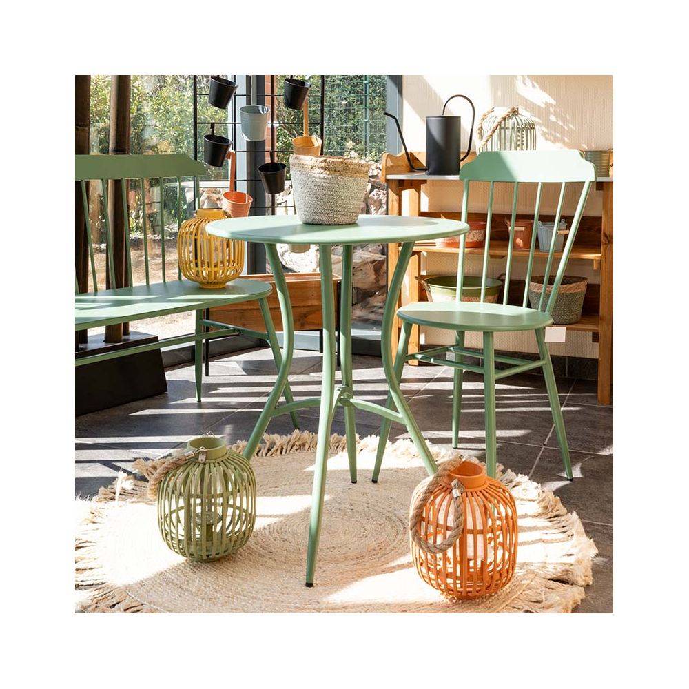 Aubry Gaspard - Chaise en métal laqué - Samos (Lot de 2) - Imagen 2