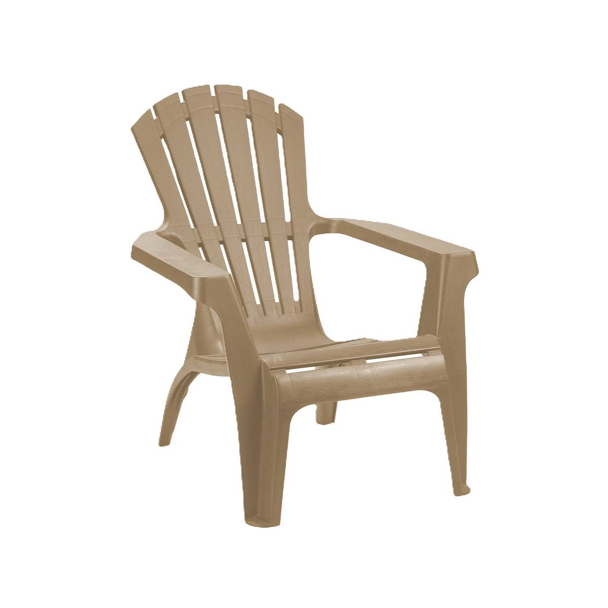Wilsa Garden - Fauteuil Adirondack de Jardin en Résine Empilable Taupe - Imagen 2